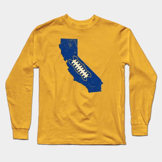 California Football, Retro - Gold Long Sleeve T-Shirt by KFig21